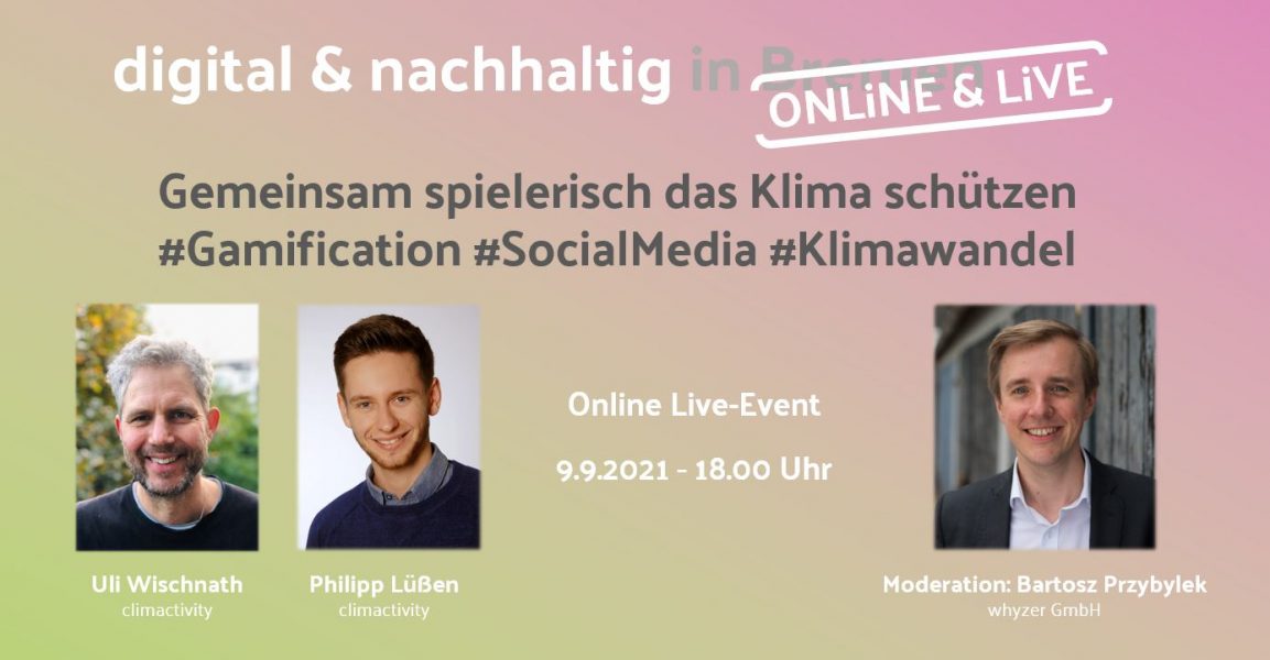 Gemeinsam spielerisch das Klima schützen – Online Event am 9.9.2021 um 18 Uhr
